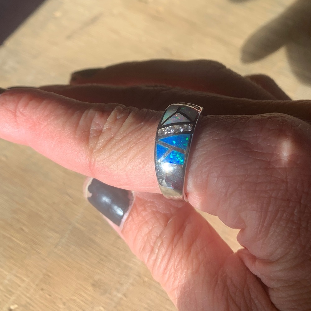 Silver Opal Ring - image 4